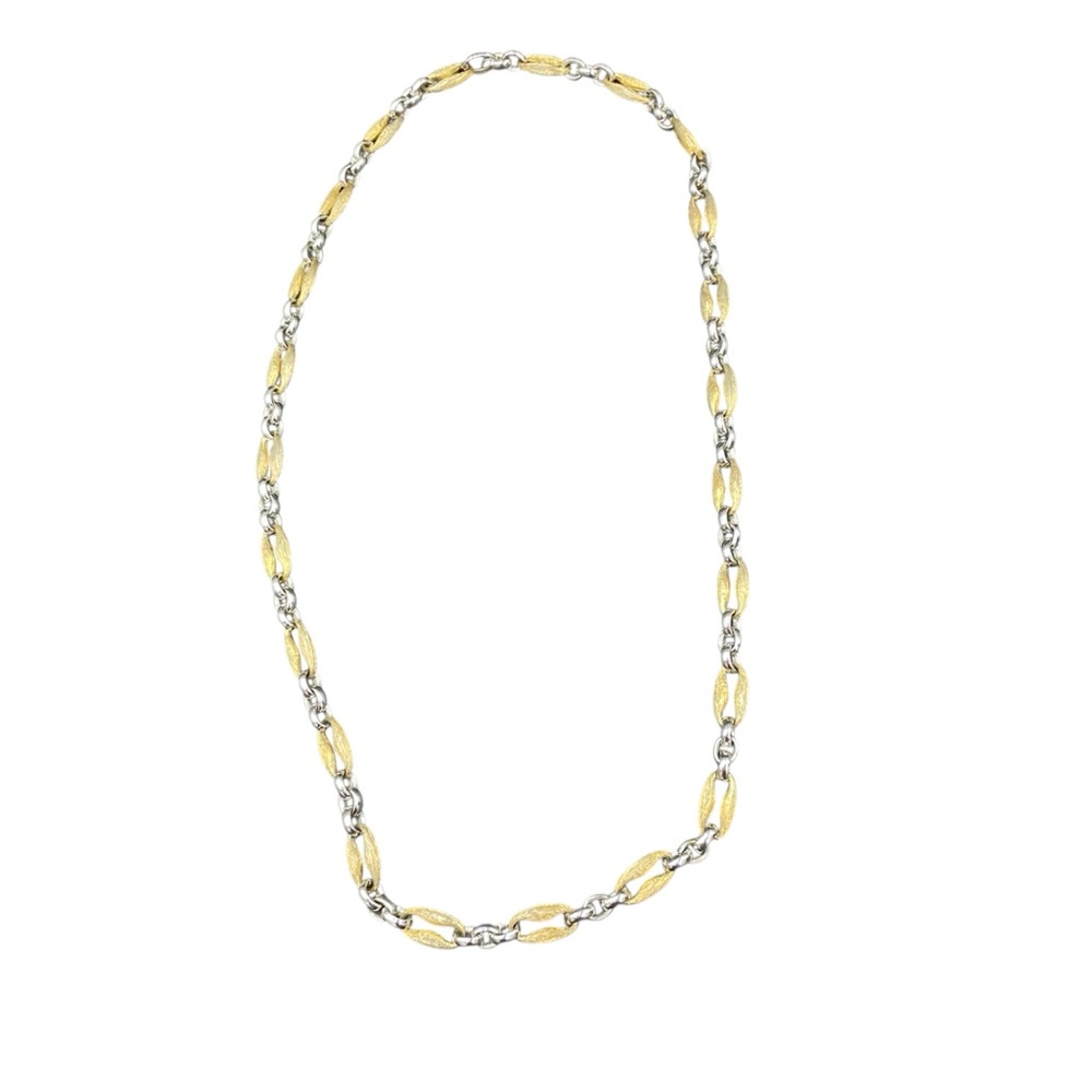Grosse Germany Vintage Gold and Silver Two-Tone Chain Necklace